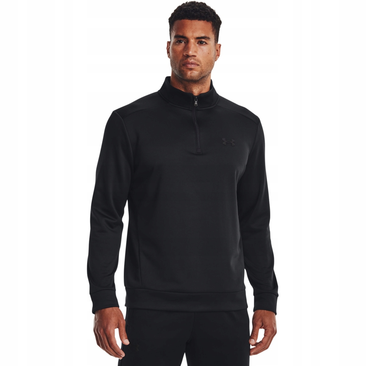 Męska bluza treningowa Under Armour Ua Armour Fleece 1/4 Zip Czarny 3XL