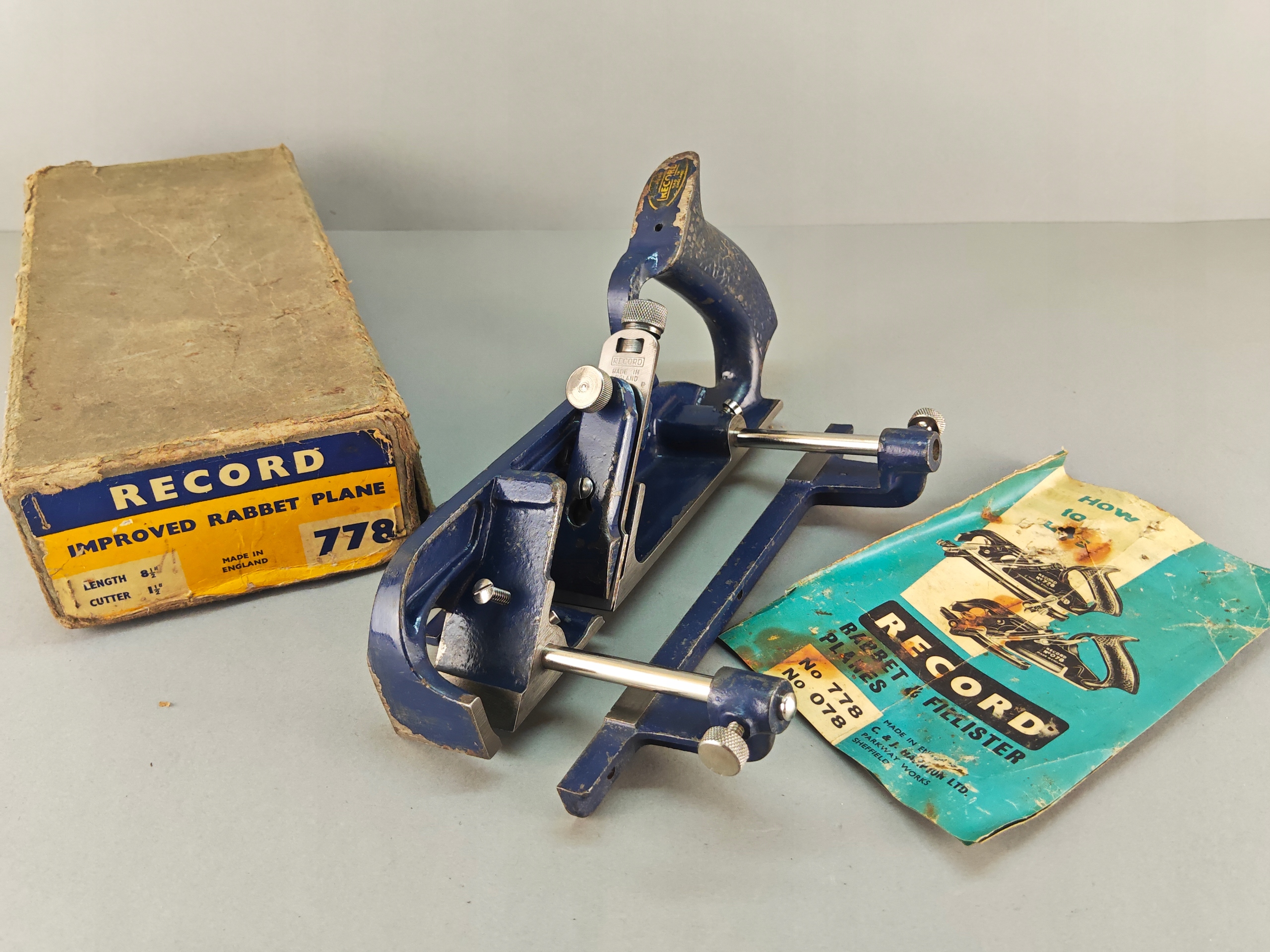 STARY ANGIELSKI STRUG STOLARSKI RECORD No 778 KOMPLETNY