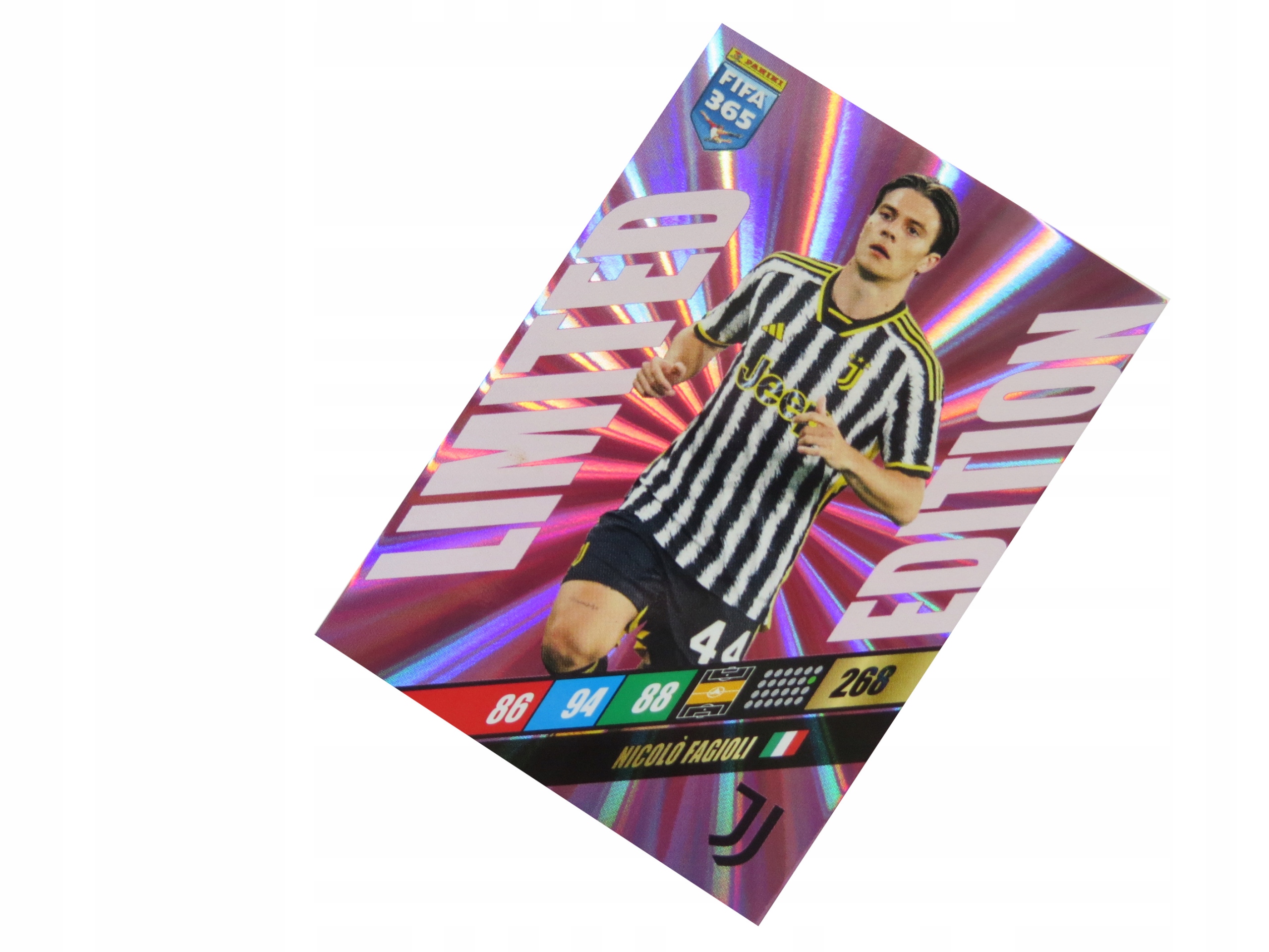 Panini Fifa 365 2024 Karty Piłkarskie Mała Karta Limited Fagioli Juventus
