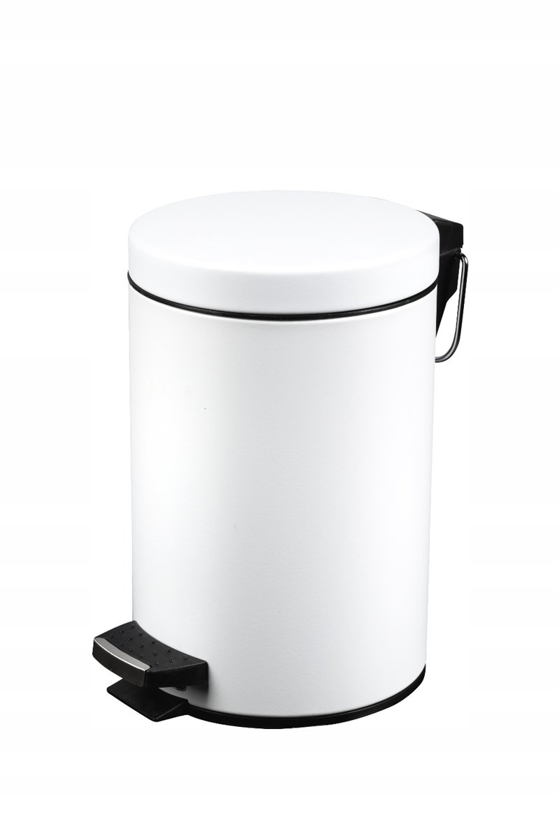 Levně Odpadkový koš ocel chromovaný Metlex 12 l bílý