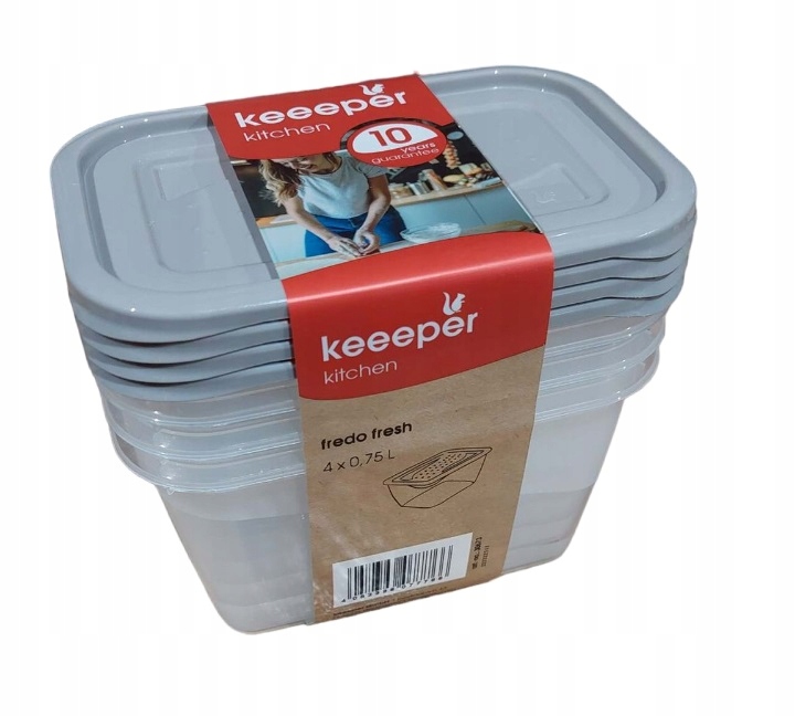 

Zestaw pojemników Keeeper Fredo Fresh 0,75l 4szt