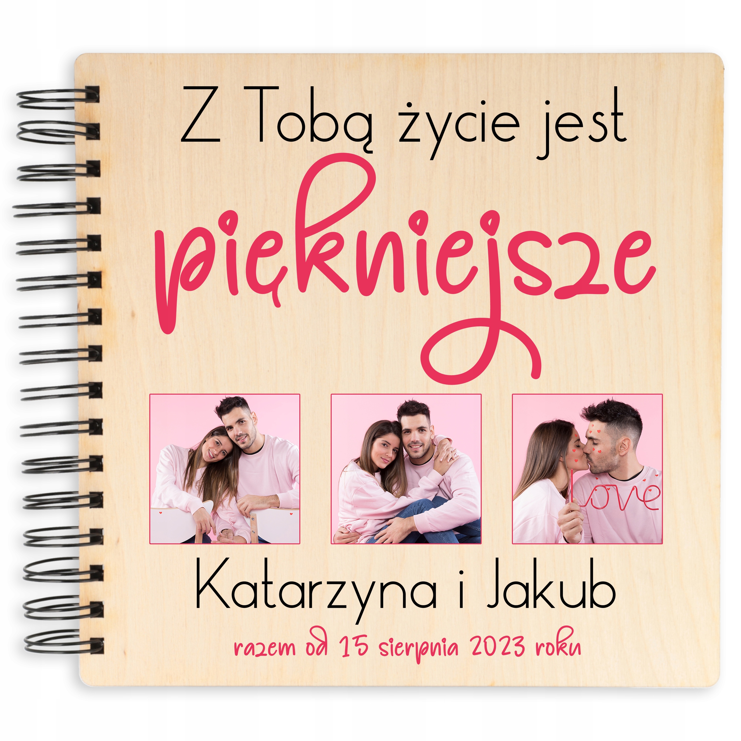 Fotoalbum Dárek K Valentýnu Jména Datum Pro Páry 25 Stran Černé