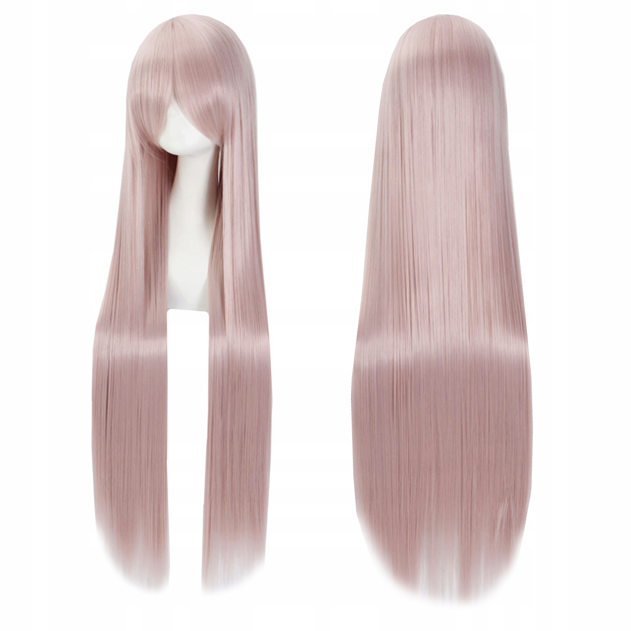 

Peruka grzywka Proste Włosy anime 100 cm Rose Gold