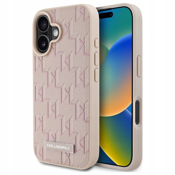 Karl Lagerfeld KLHMP16SPKHPORPP iPhone16 6.1" růžový/pink hardcase Hot Stam