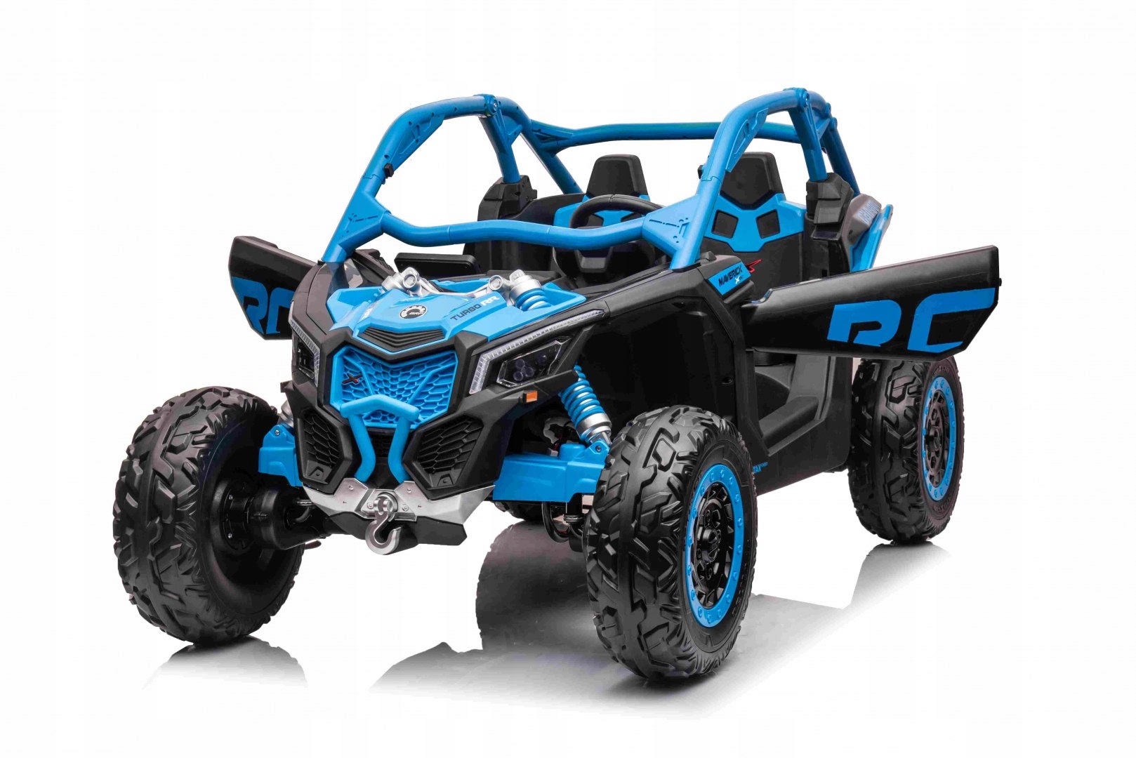 Buggy na akumulator Maverick 4x4 Can-am Rr Turbo Rr Niebieski z bagażnikiem