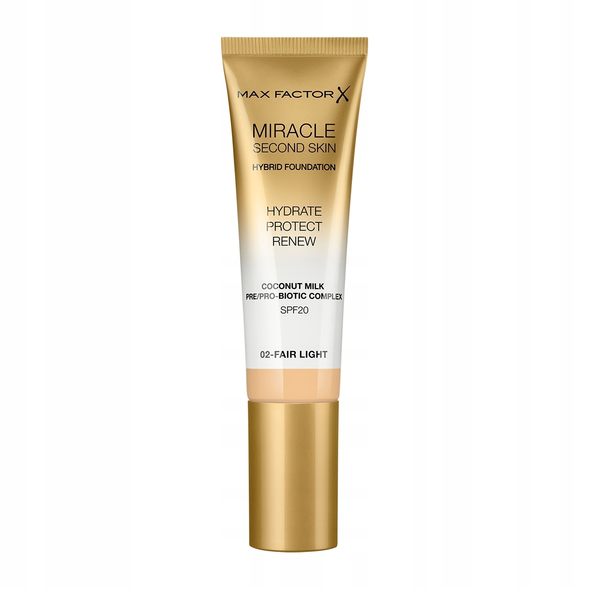 MAX FACTOR MIRACLE SECOND SKIN PODKŁAD 02 Fair Lig