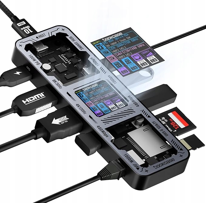 G1026 Tmd-touch Dockcase DPR10P-EB Stacja Dokująca Smart Usb-c Hub 10 W 1