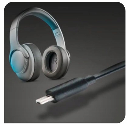 SŁUCHAWKI BLUETOOTH FUNKCJA GŁOŚNOMÓWIĄCA MINIJACK USB-C Mikrofon brak informacji