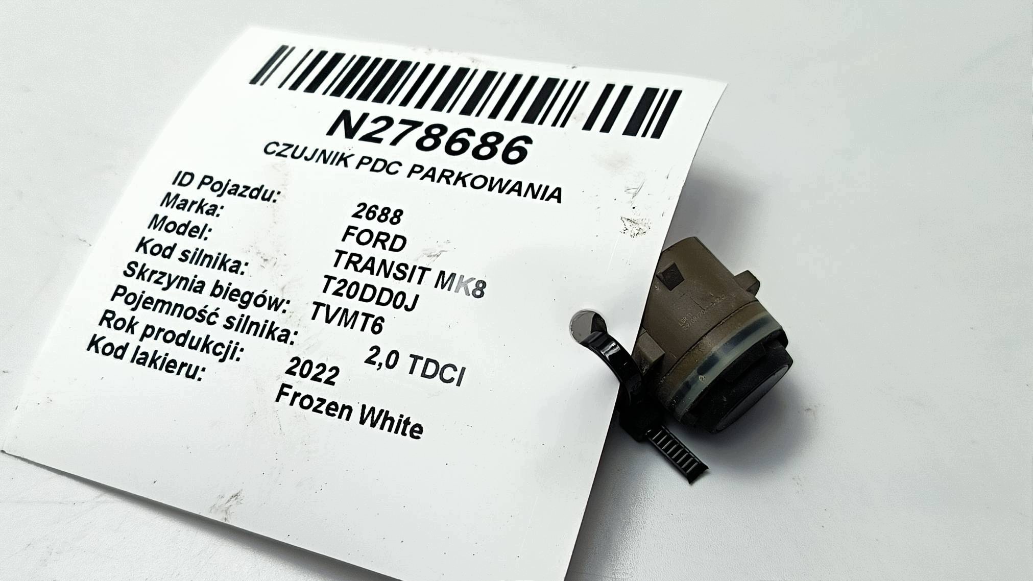 Sensor PDC Parken JU5T-154859-BC FORD TRANSIT MK8