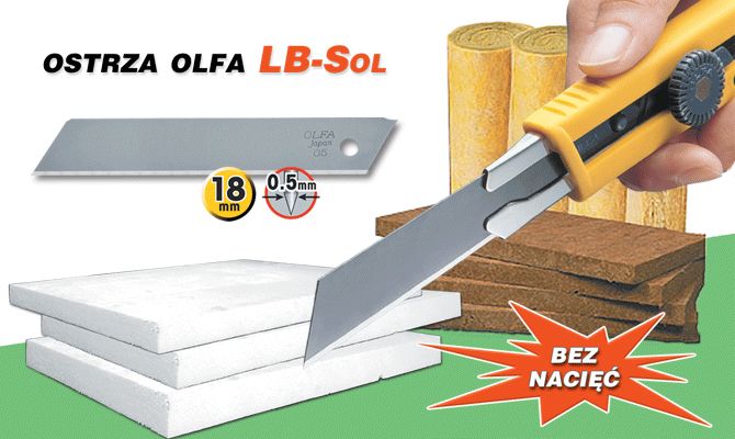 Olfa Ostrza LB-SOL-10 18mm ORYGINALNE! Kod producenta LB-SOL-10