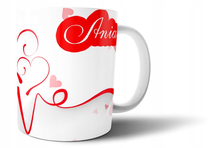 

Kubek z nadrukiem Love imię 330ml