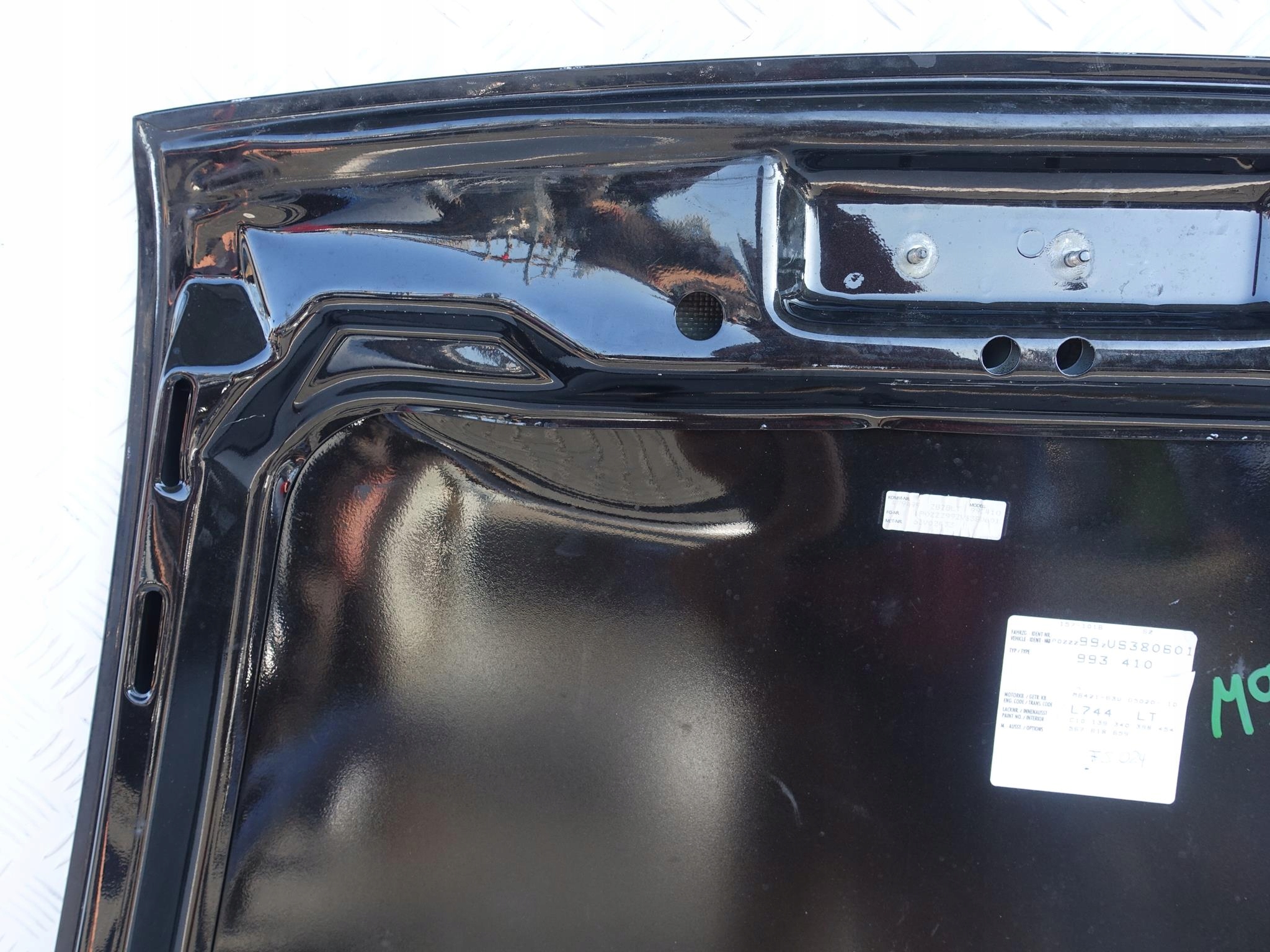PORSCHE 993 911 CARRERA 93-98 bonnet cover front