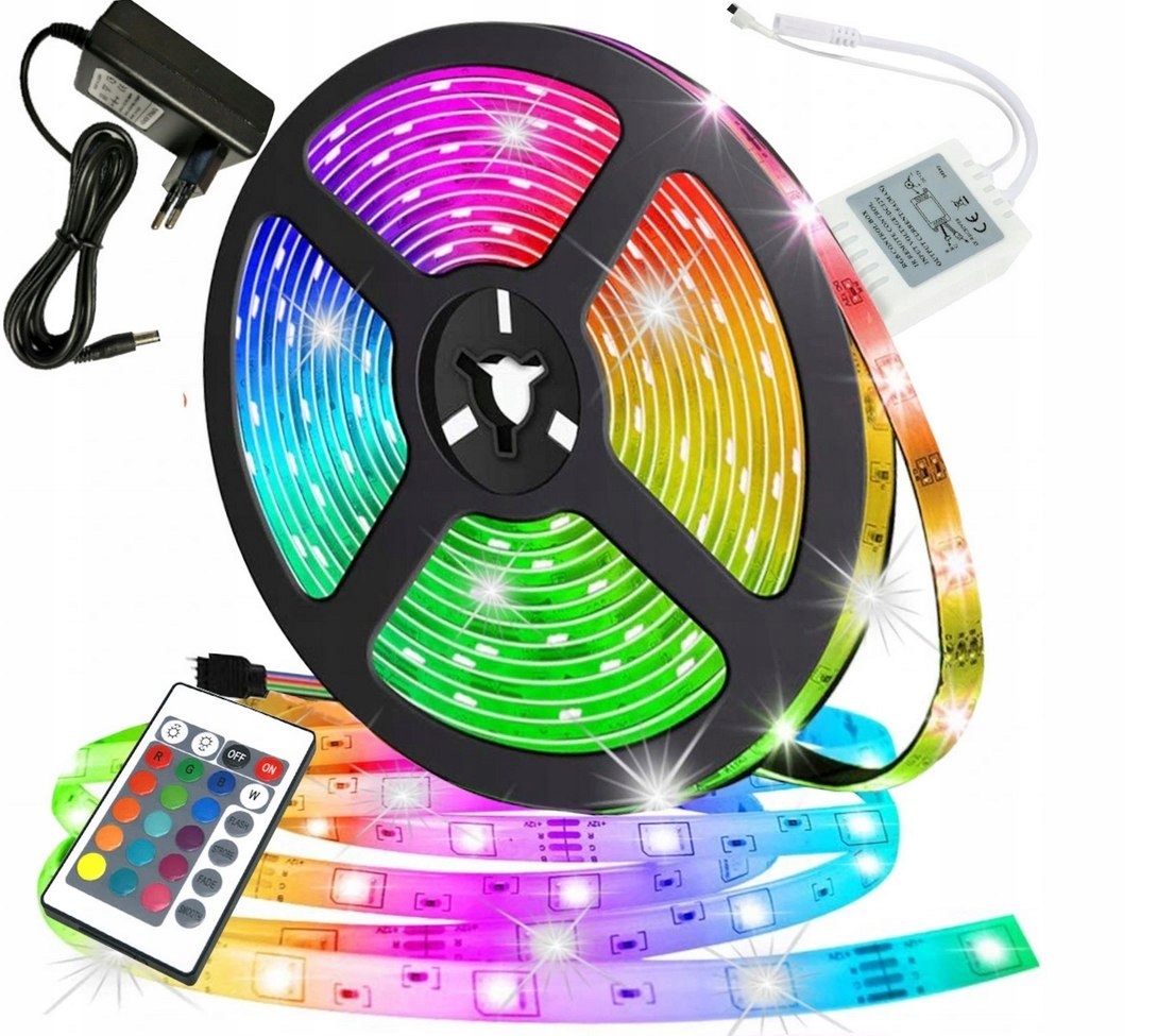 

Taśma Led 3528 Kolorowa Wodoodporna 5M Rgb Pilot