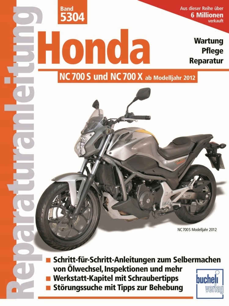 Honda NC 700 S NC700 X (з 2012 р.) Керівництво по ремонту
