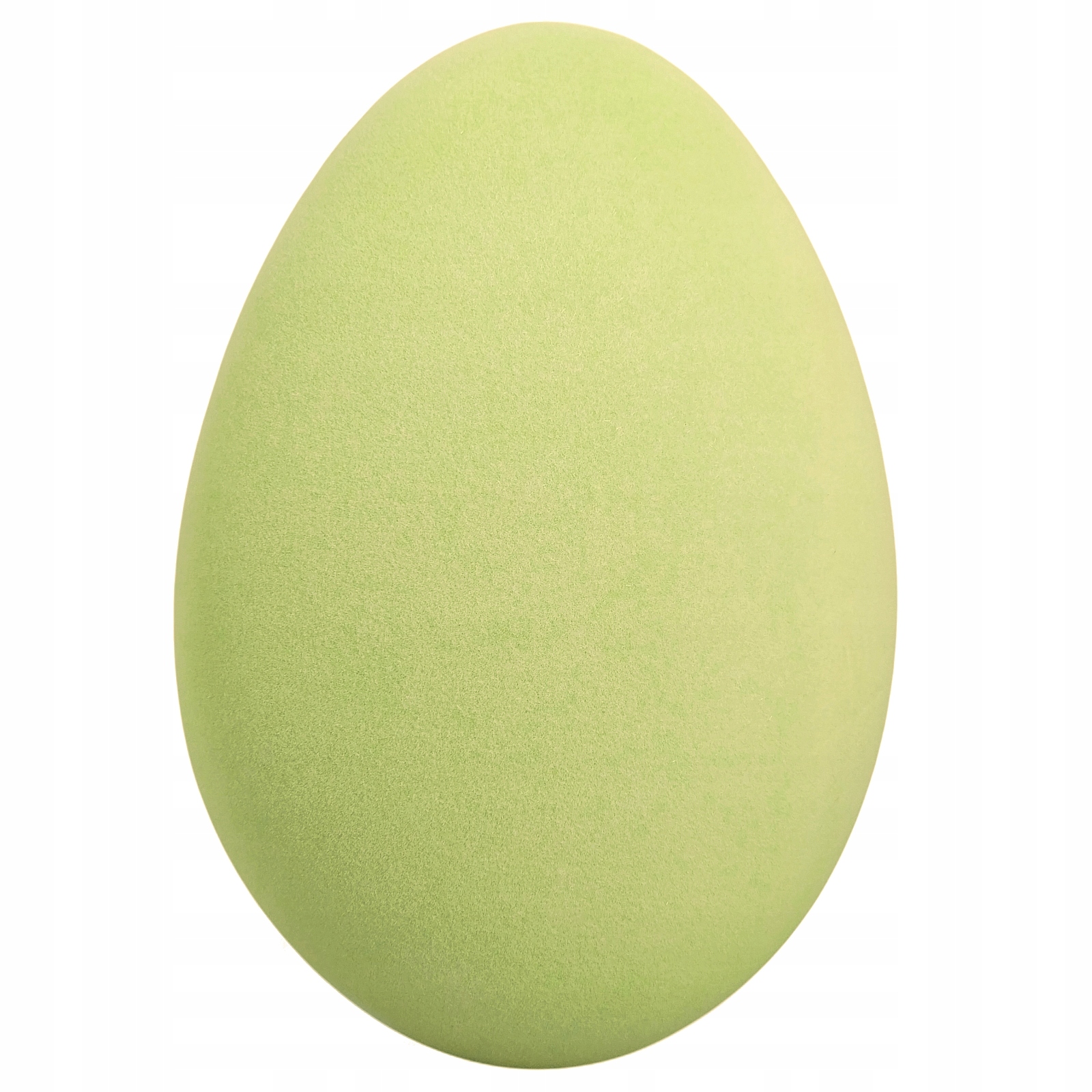 Vajíčko Zelené Flokované Velké Vajíčko 40 cm Dekorativní Figurka