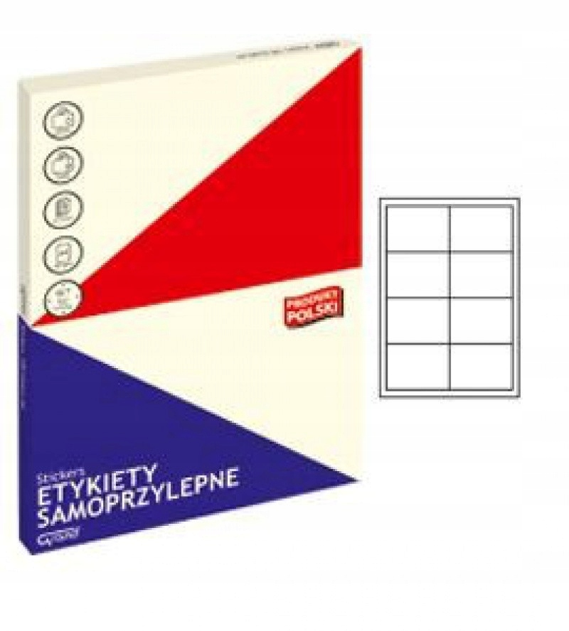

Etykiety samoprzylepne A4 97x67,7mm 100szt Grand