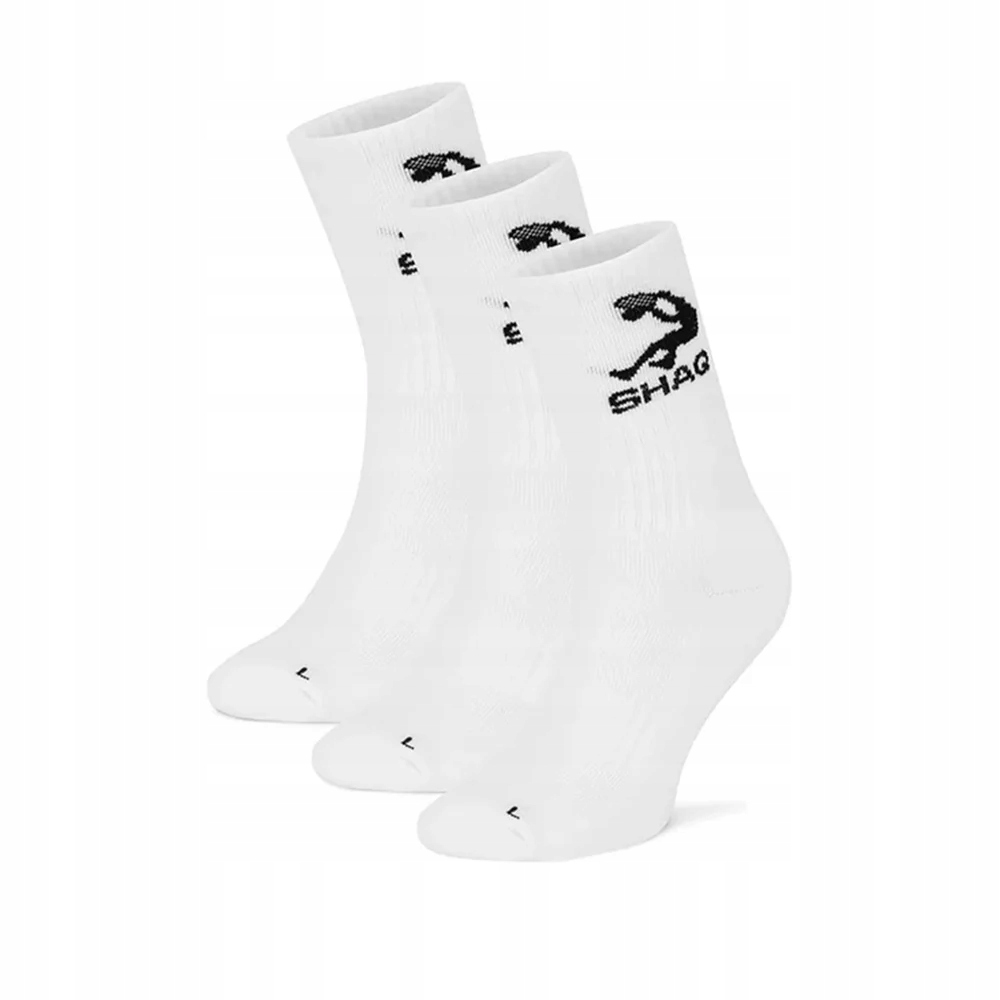 Skarpety do koszykówki za kostkę białe SHAQ TR 3PACK Shaquille O'Neal 43-46