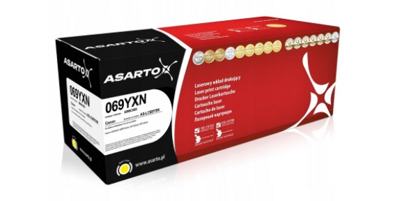 Toner Canon CRG-069 5095C002 5,5 tisíc žlutý Náhradní Asarto LBP673Cdw