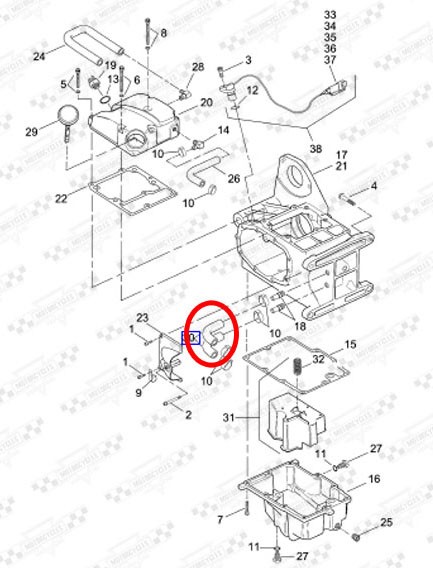 SU-078 - Маслопровод коробки передач, Road KING, ELECTRA, HD
