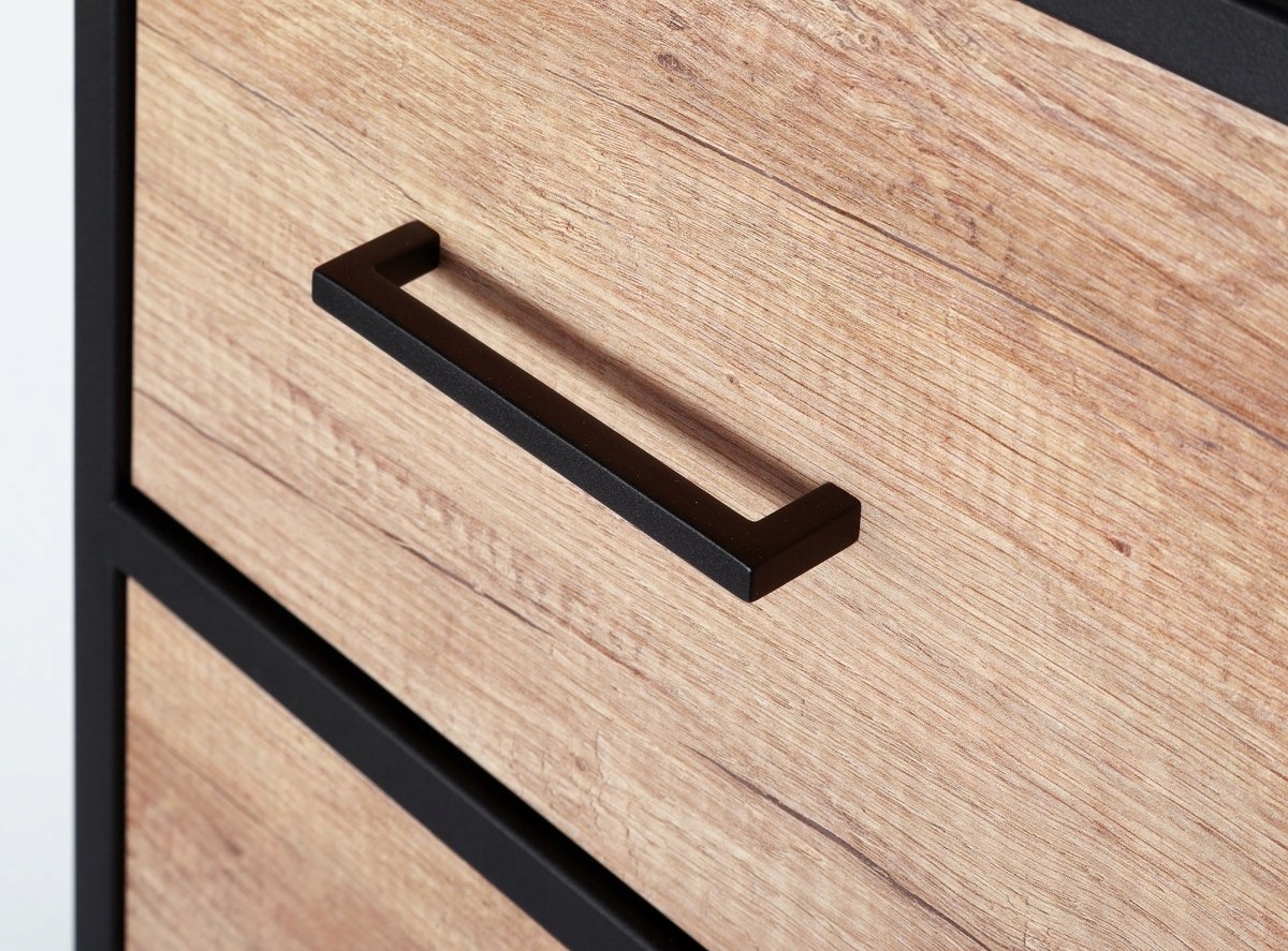 Słupek z szufladą i drzwiczkami MODUS LOFT Drzwi pełne