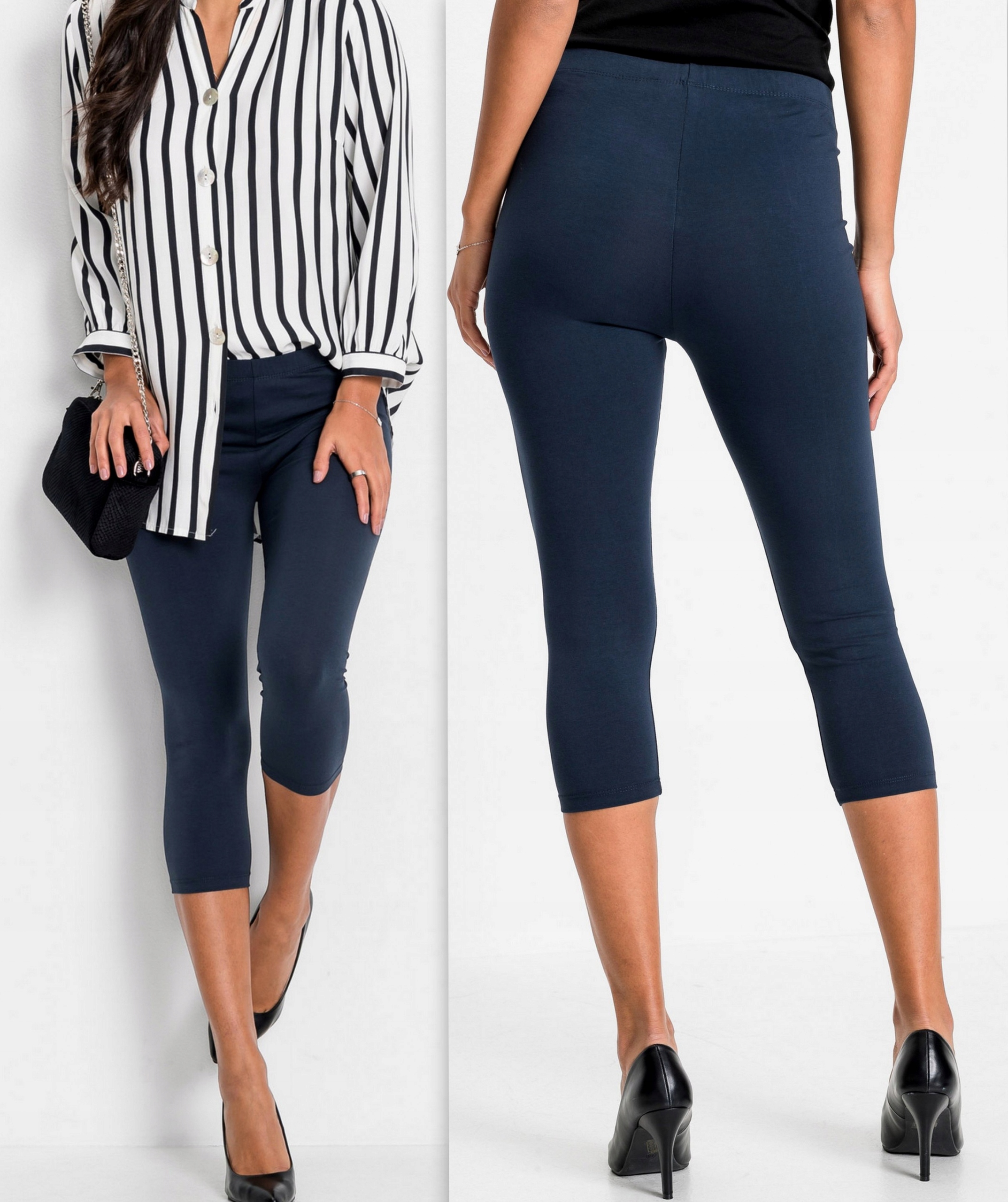 LEGGINSY BABMUS KOLORY 3/4 GETRY LEGINSY kolory s/m Wzór dominujący bez wzoru