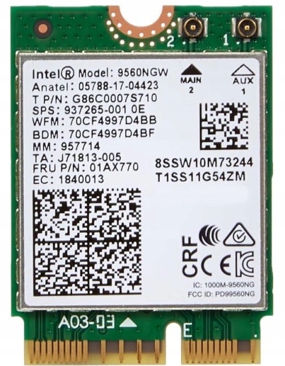 Moduł Bluetooth Intel 9560NGW 937263-001 0E