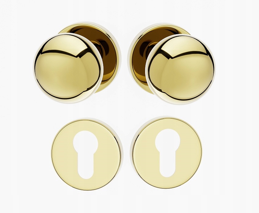 dveřní knoflíky Lux Ro zlaté rozety Wb