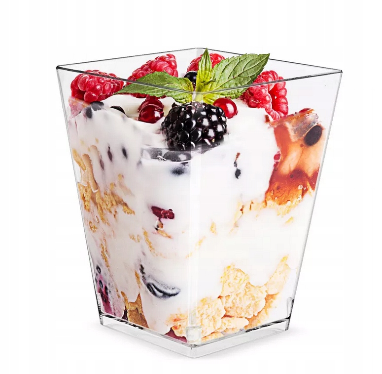 

Pucharki kwadratowe deser przystawki 200 ml 50 szt