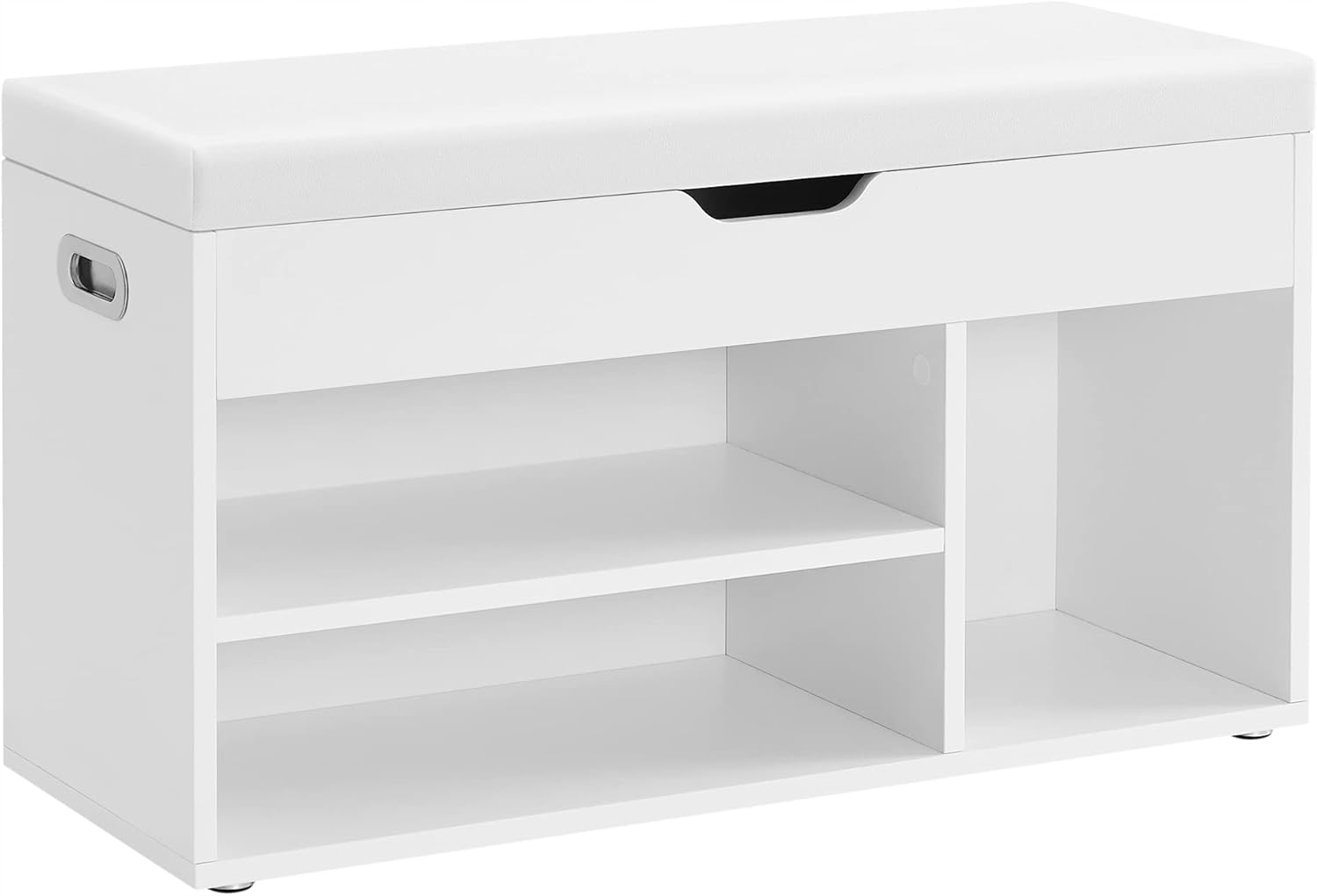 Skrinka na topánky Songmics 77x44x27 cm – biela, kompaktná, s policami