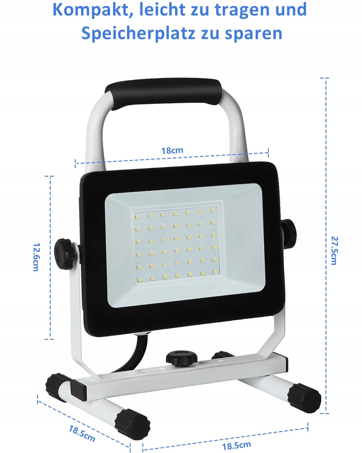 JOYDEER 4000 Lumen LED Lampa Robocza 40W Wodoodporna Z Regulacją — miniatura 5