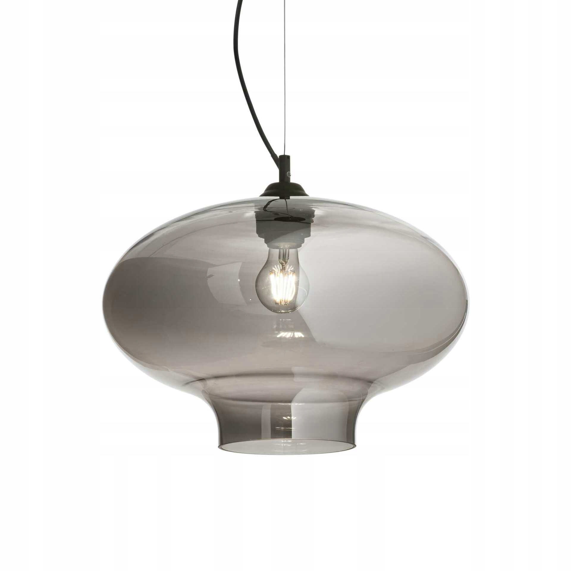 Závesné svietidlo Ideal Lux Bistro SP1 round fume 120904 sivé 40cm