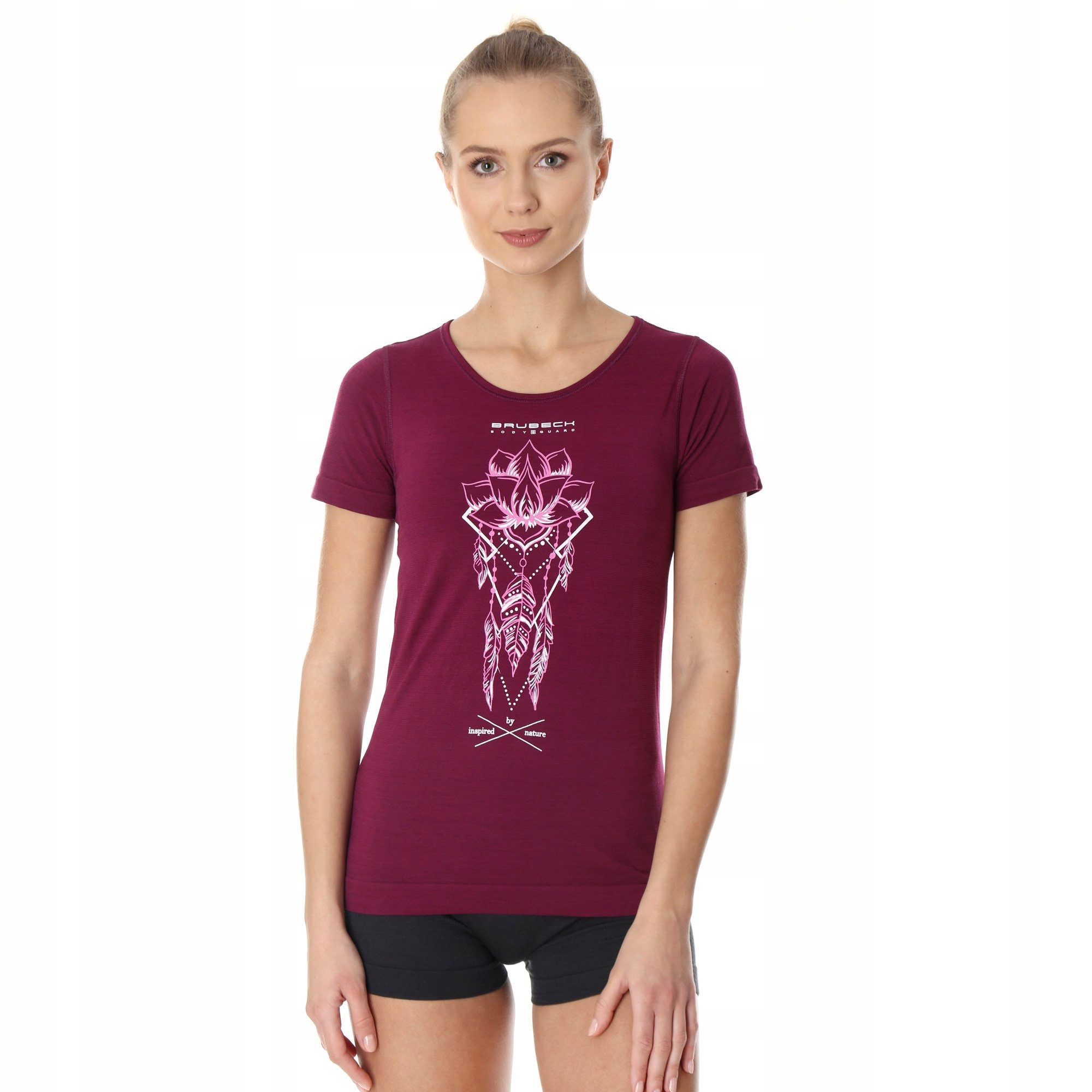 Koszulka damska Brubeck OUTDOOR WOOL PRO Merynos L