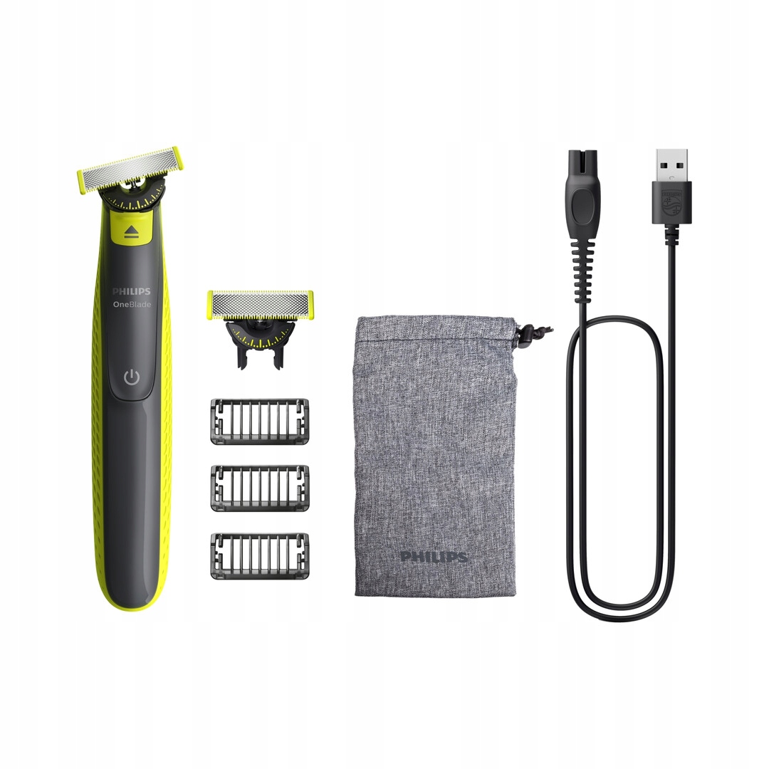 Holicí Strojek Philips OneBlade s čepelí 360 pouzdro 3 nástavce na vousy QP2724/31