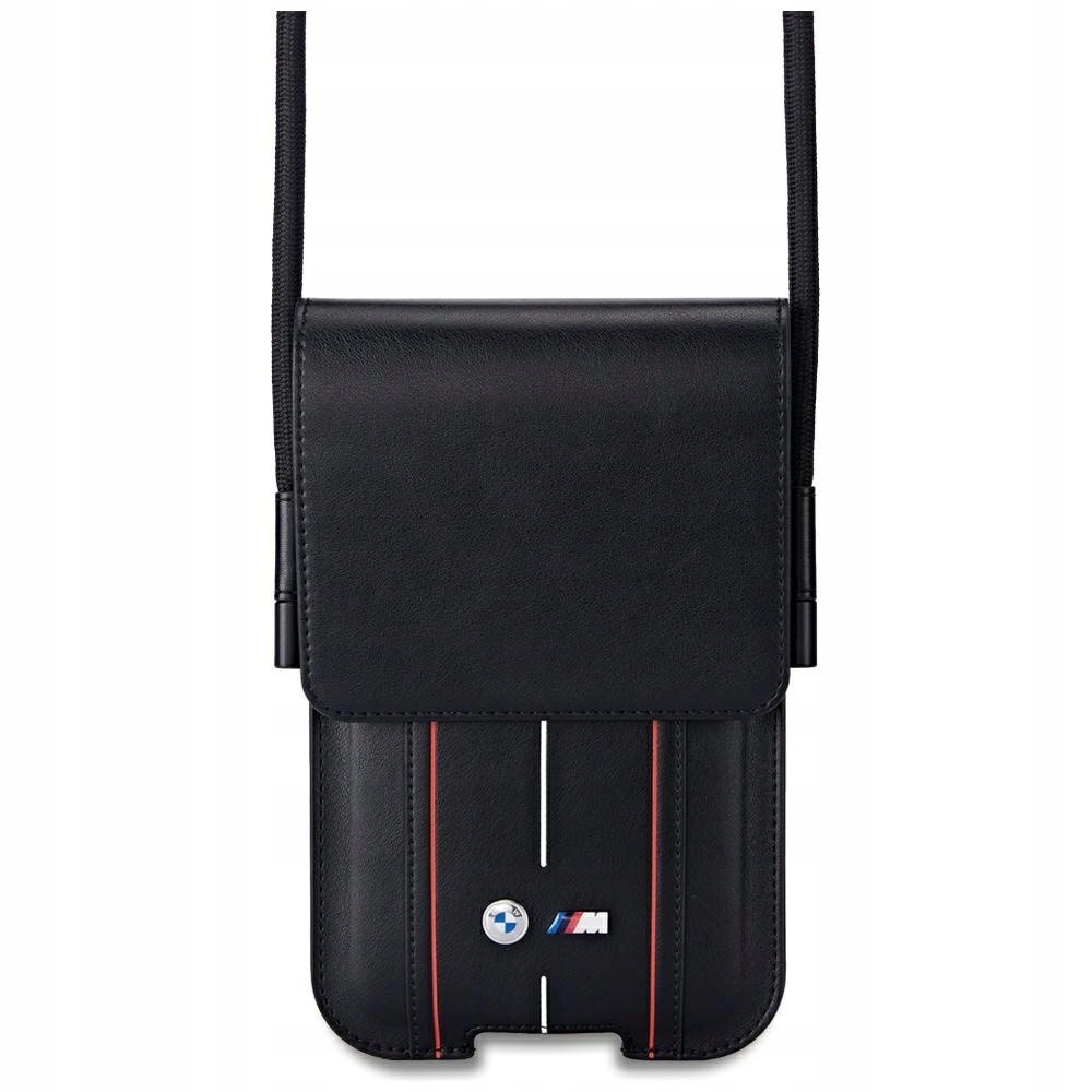 Kabelka Bmw Phone Pouch Red Stripes černá