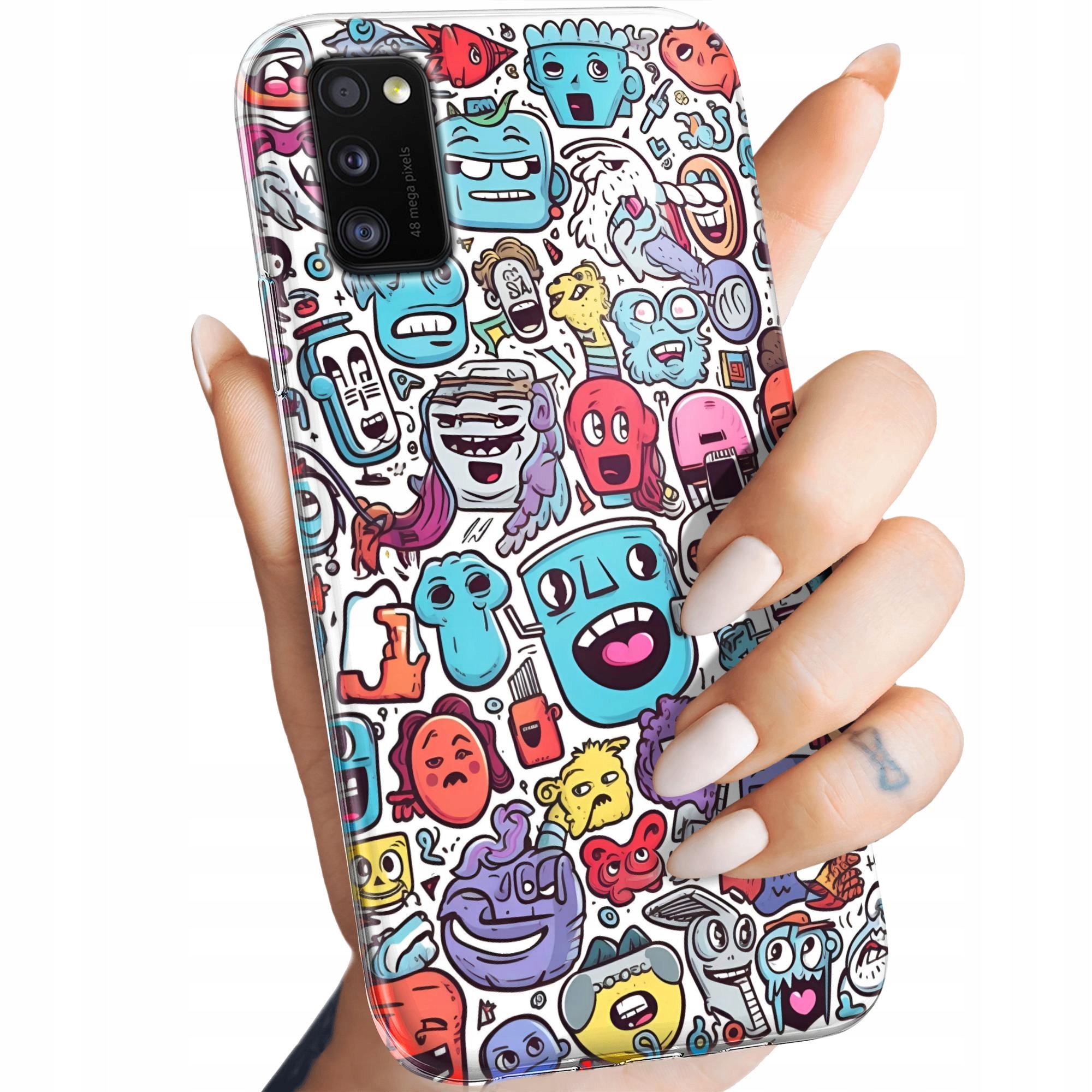 

Etui Do Samsung Galaxy A41 Doodle Zwierzęta