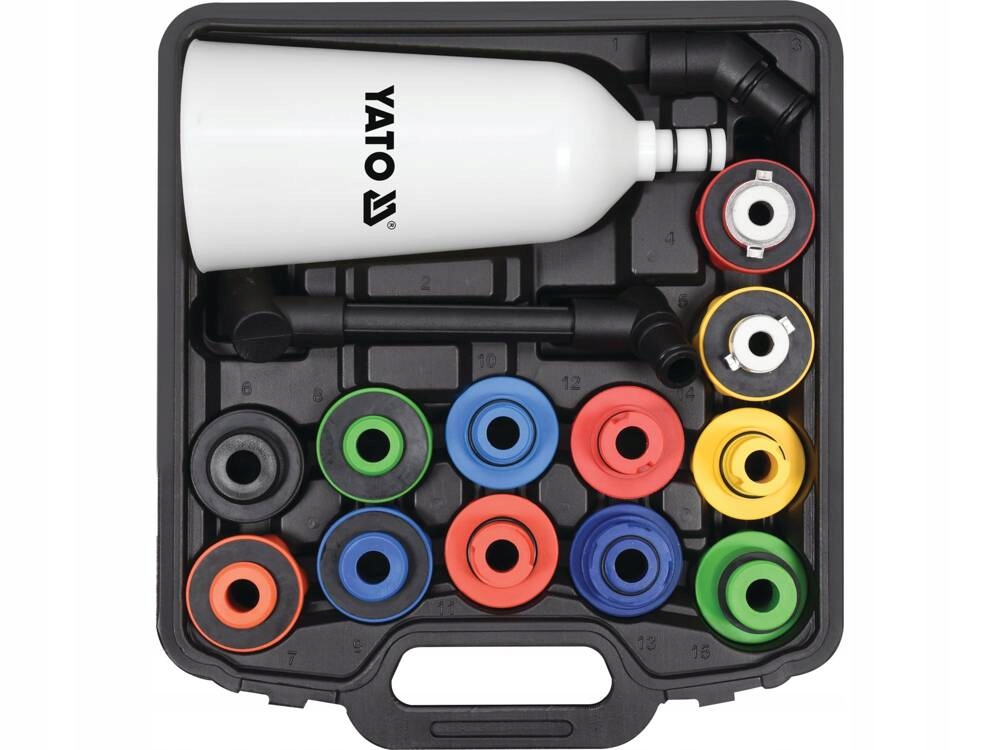 LEJEK DO OLEJU + 12 ADAPTERÓW YATO YT-06919 2L