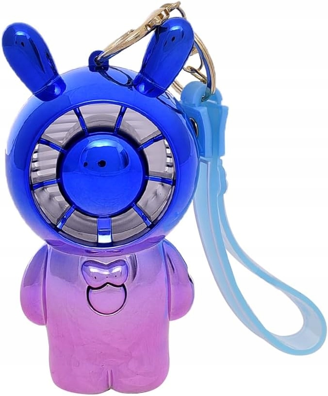 WIATRAK MIŚ PRZENOŚNY WENTYLATOR WIATRACZEK PODRÓŻNY MINI PODRĘCZNY+KABEL