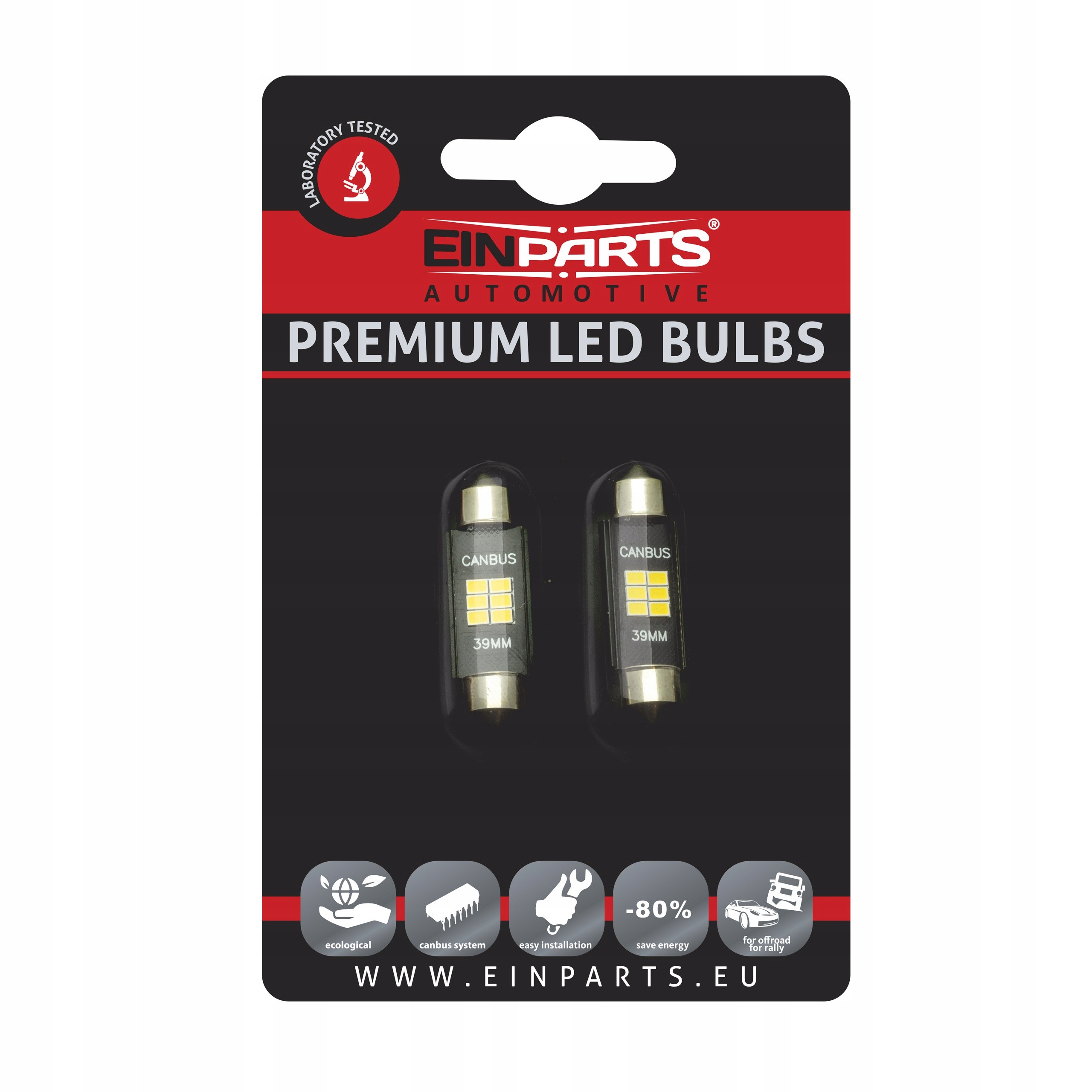 

EPL196 2x Żarówka Led 39MM C5W C10W Canbus 6000K