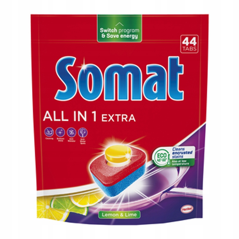 Levně Somat Tabletky All in One Extra Lemon 44 ks 730,4 g
