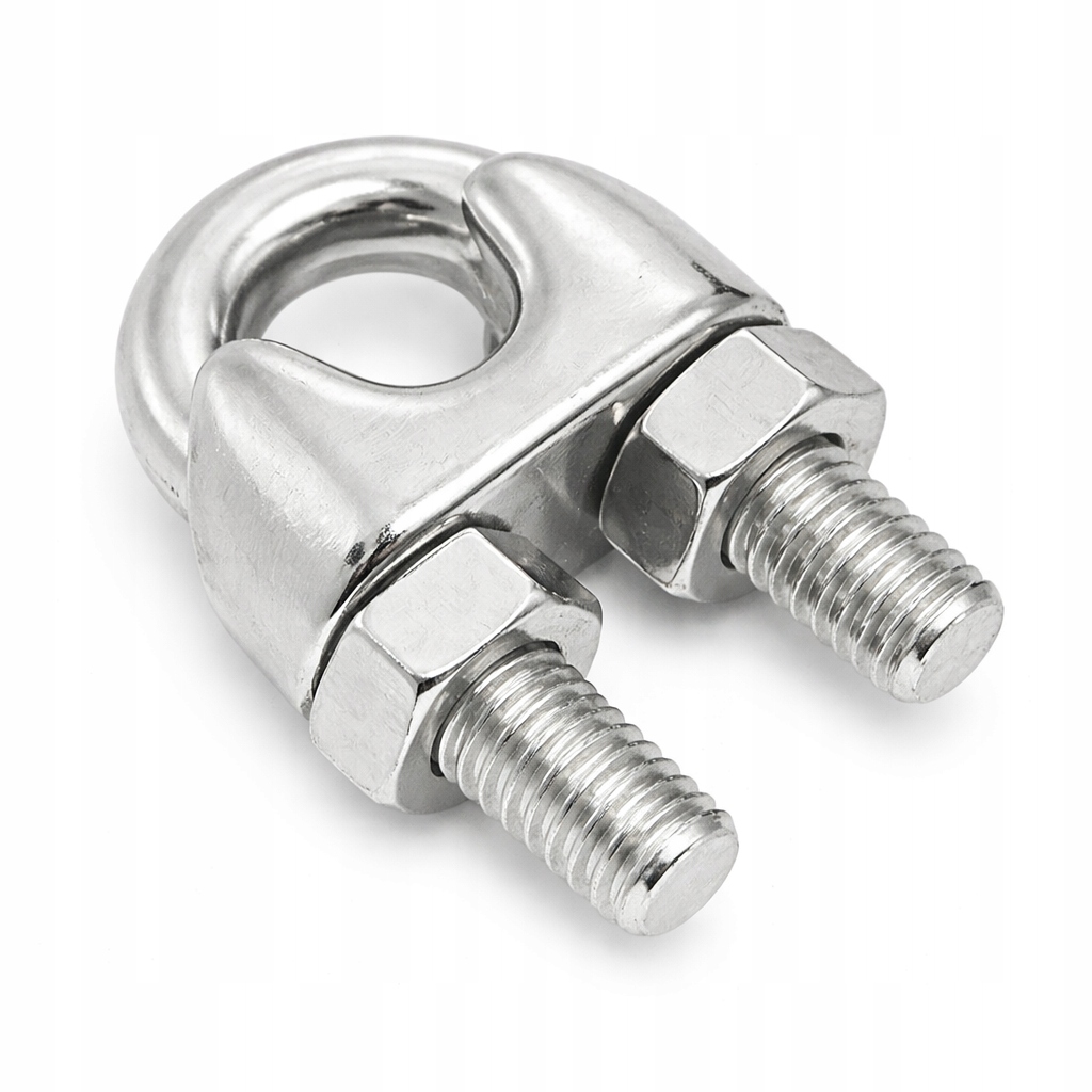 6 mm Zacisk Do Liny Stalowej Linowy Kabłąkowy 8248 A4 Kwasoodporny 1 szt.