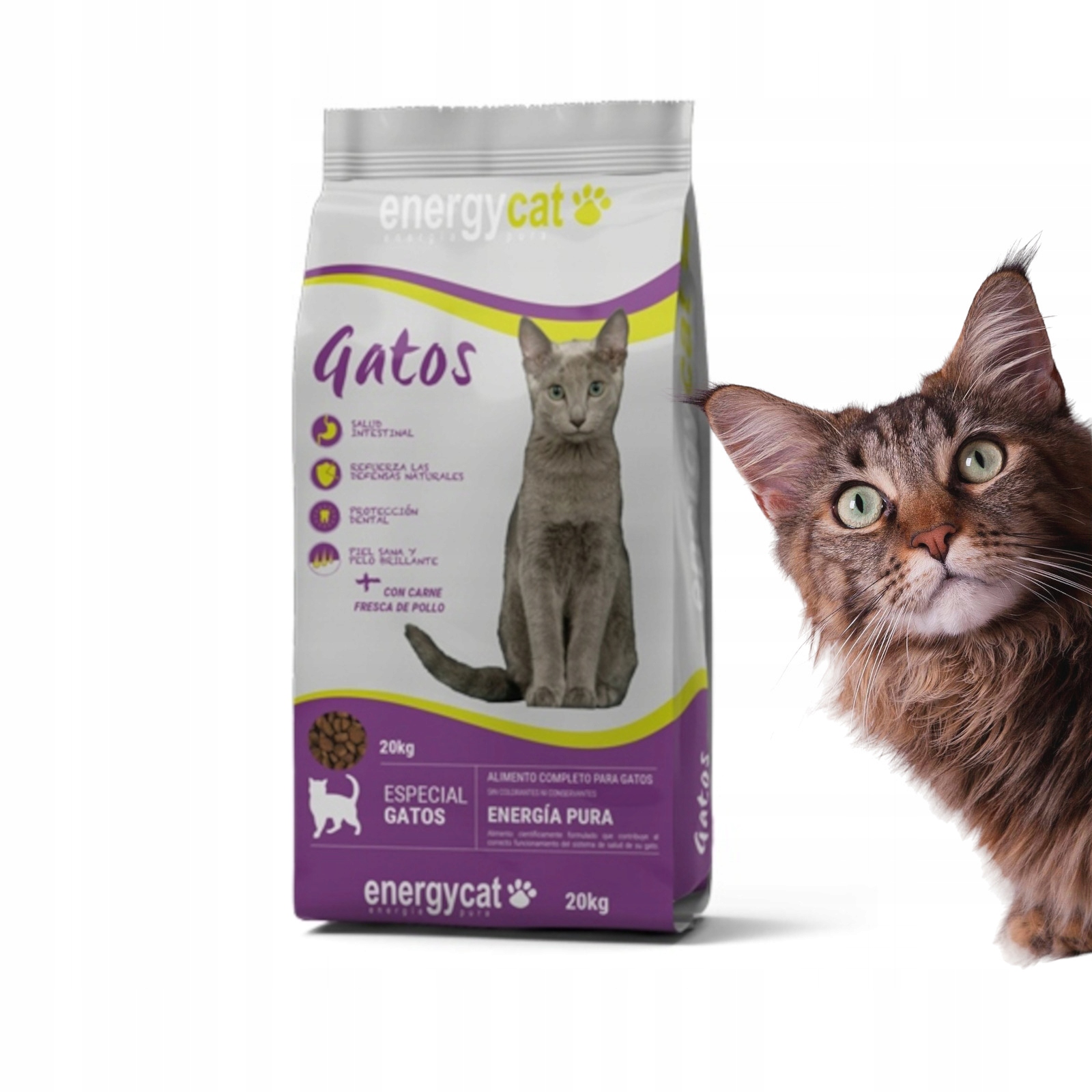 Energycat Adult Gatos 20 kg – pełnoporcjowa karma dla kotów wszystkich ras