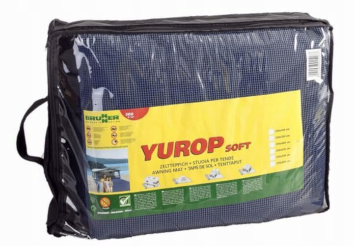 Kempingová podlahová krytina Yurop 500 x 250 cm modrá Brunner