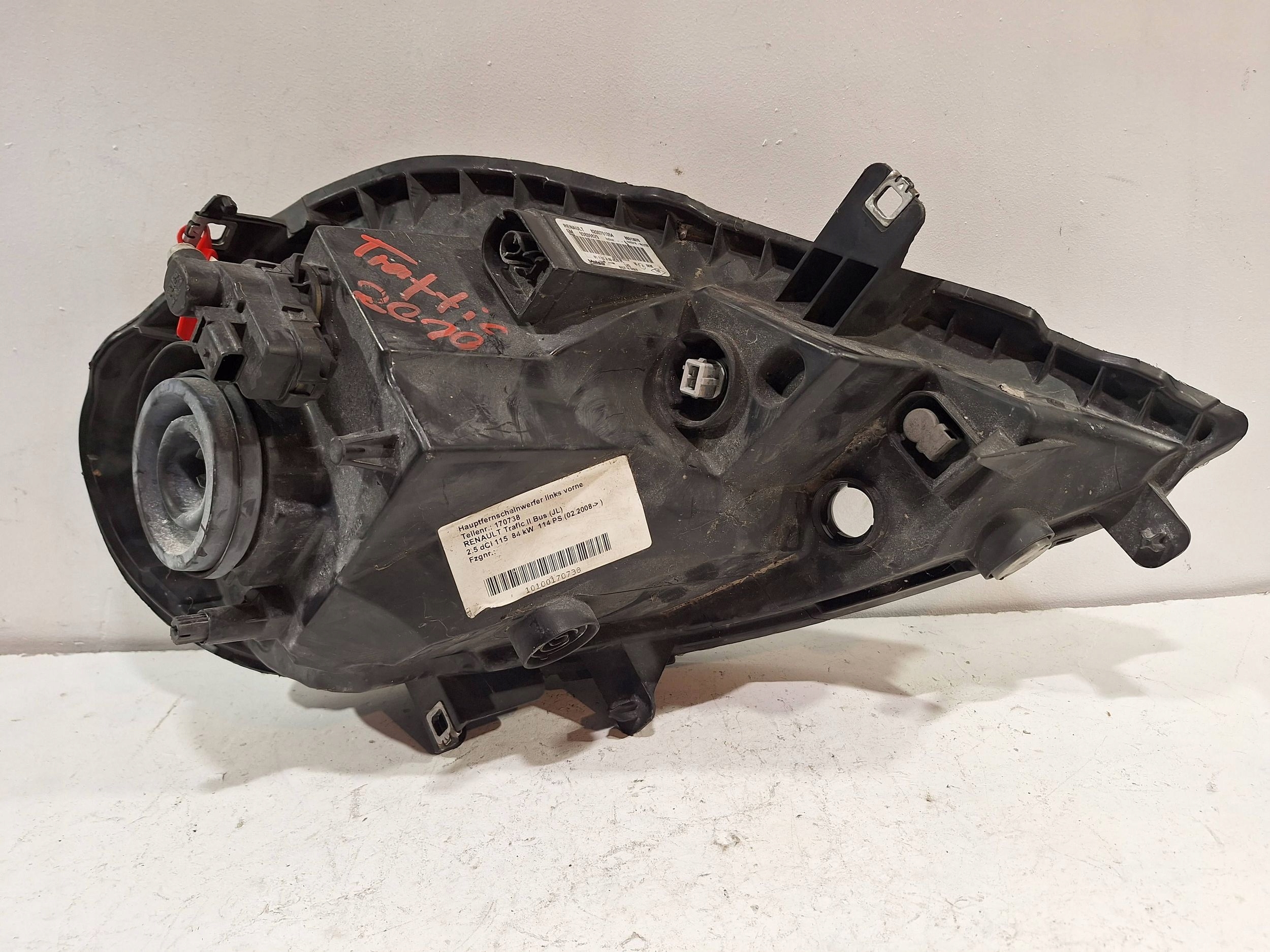 light front left 8200701354 RENAULT TRAFIC II VIVARO A 06