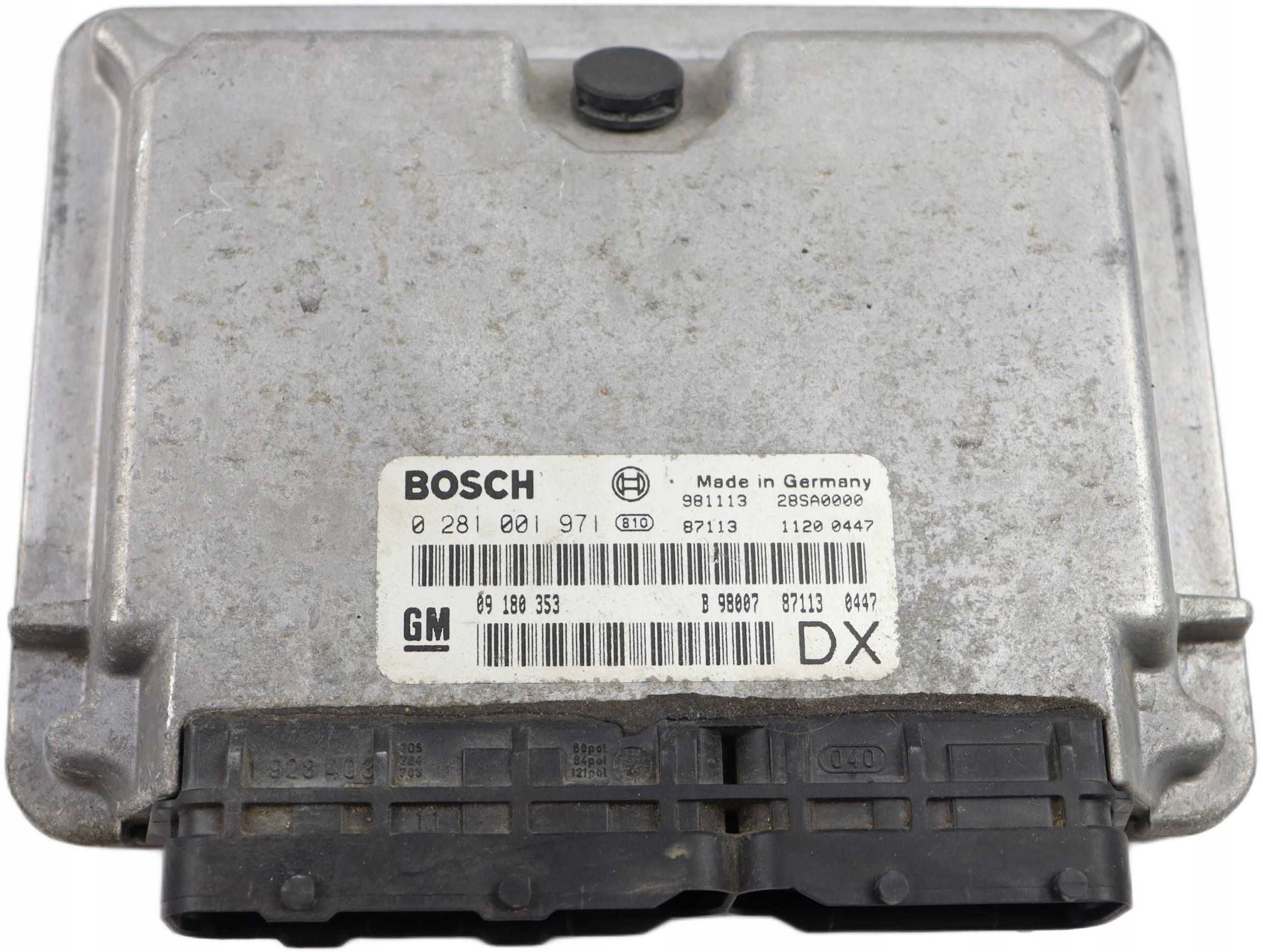 OPEL ASTRA G II computer control unit of the engine 2.0 DTI 09180353 0281001971