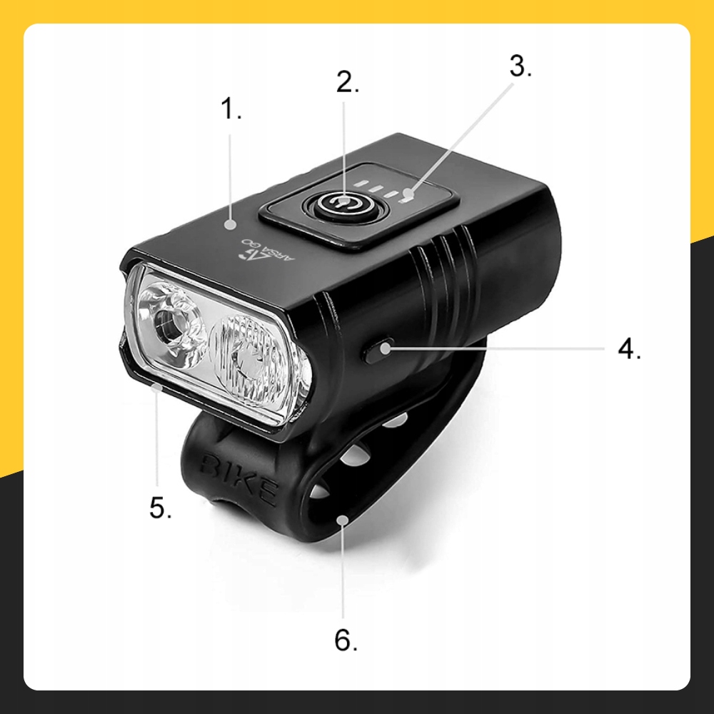 LAMPKA ROWEROWA PRZEDNIA TYLNA LED PRZÓD AKUMULATOROWA ZESTAW LAMPEK USB Kod producenta LAMPKI ROWEROWE NA KIEROWNICĘ TYŁ DO ROWERU