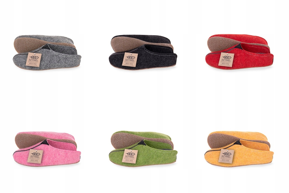 Kapcie filcowe żółte łączony Szymel.pl Roz 39 New Rozmiar 39