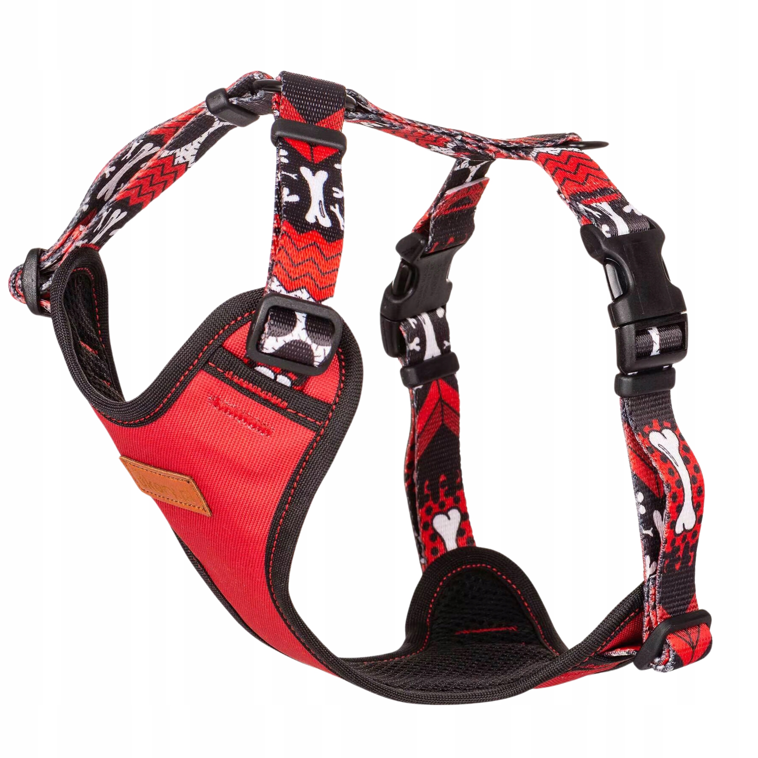 Beztlakové postroje pro velkou kočku z prodyšného materiálu Ukory v kostech