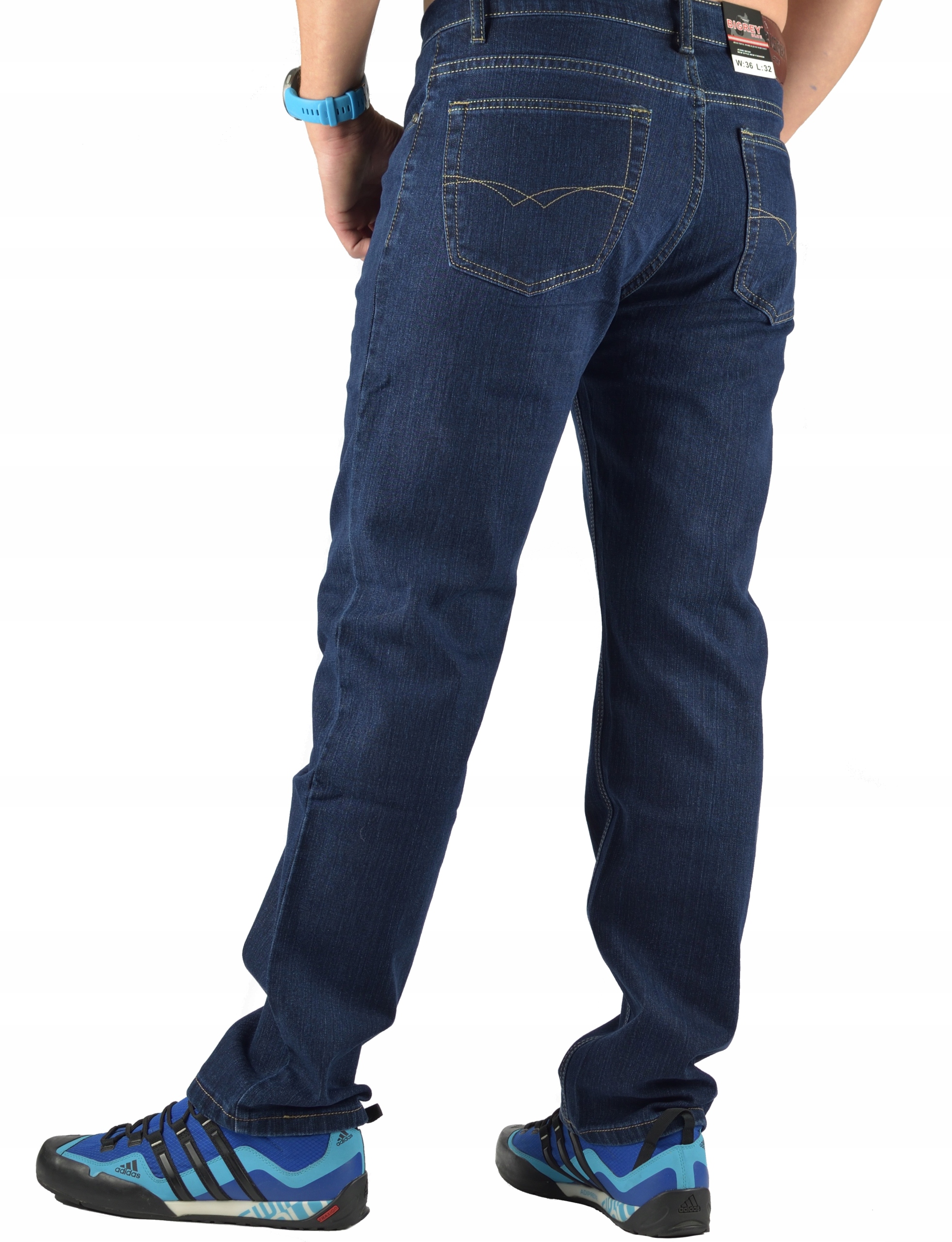 MĘSKIE JEANSY BIGREY SPODNIE KLASYCZNE 38/32