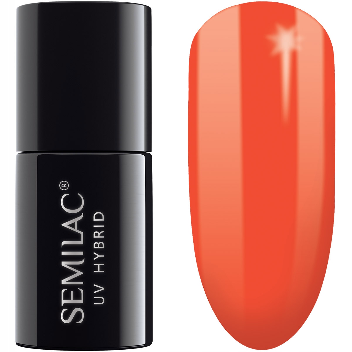 

518 Semilac Lakier Hybrydowy Neon Orange 7ML