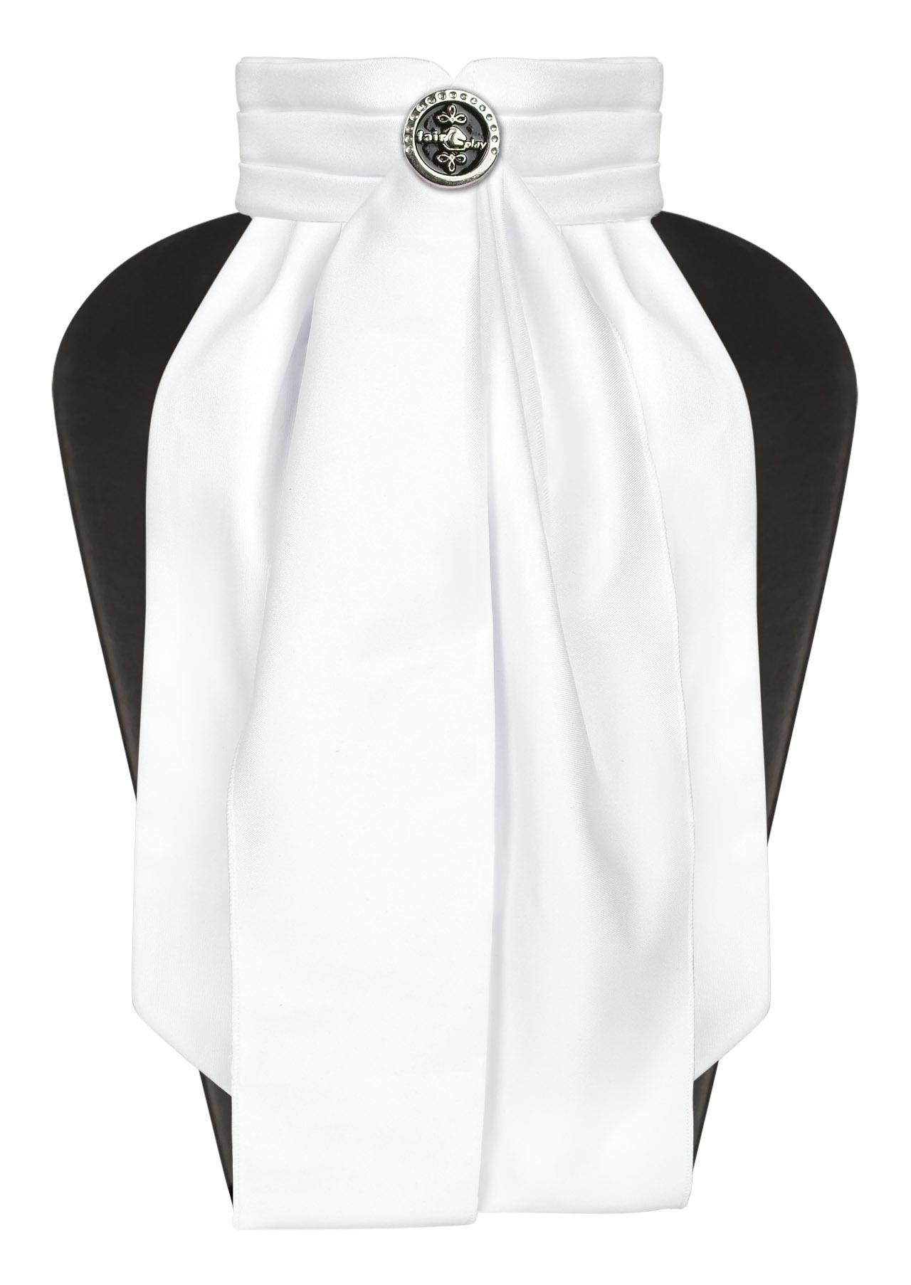 Jezdecký plastron Fair Play Marla, barva bílá, velikost S (34-36 cm)